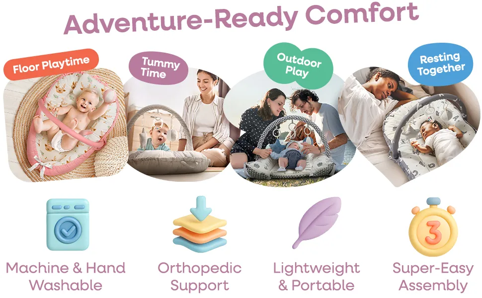 features of lounger baby bed